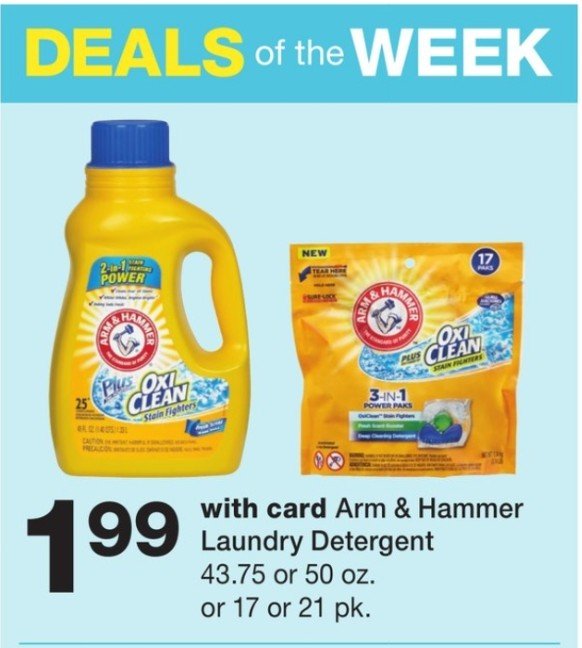 Arm & Hammer Laundry Detergent Only 99¢ at Walgreens Saving With Candy